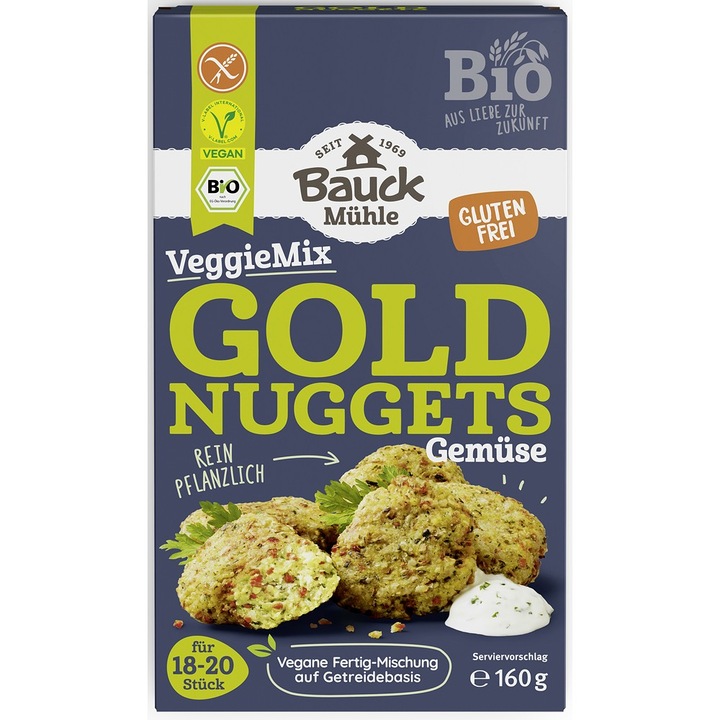 Mix pentru chiftelute aurii vegane, fara gluten bio, 160g