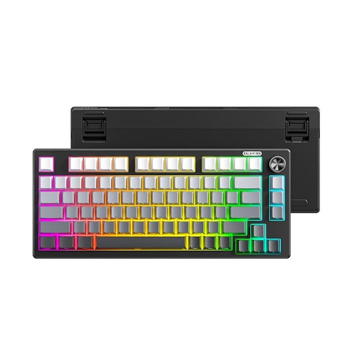 Tastatura de gaming wireless Keychron Q13 Max, Negru, Bluetooth
