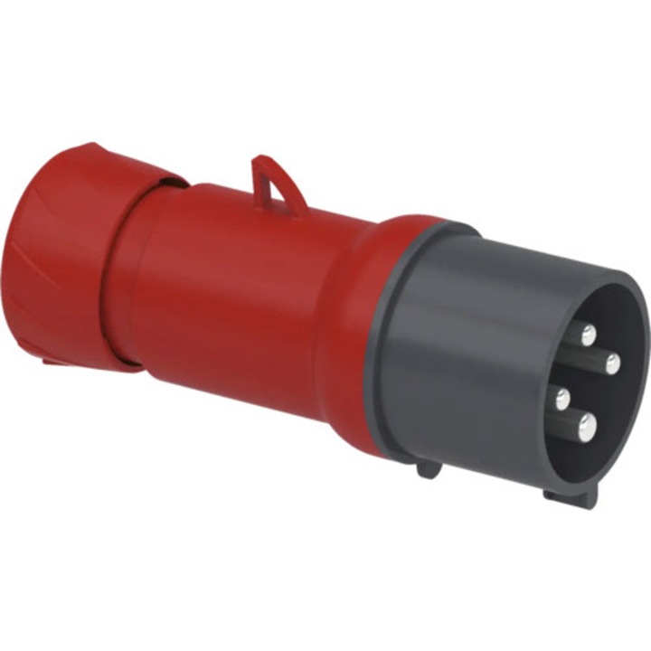 Stecher industrial 3P+E 32A, rosu