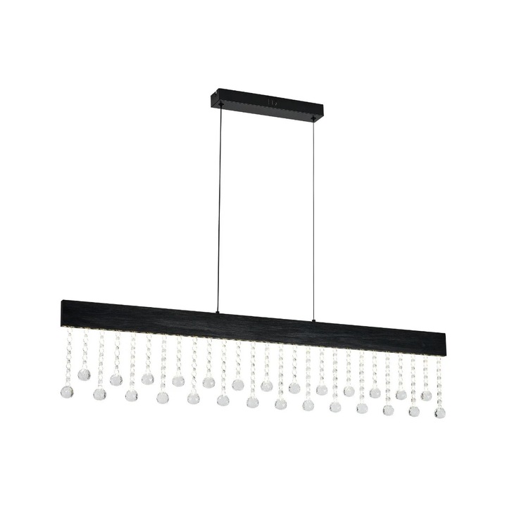 Suspensie LED Royalty KL142100, 36 W, 2210 lm, lumina neutra, negru, modern