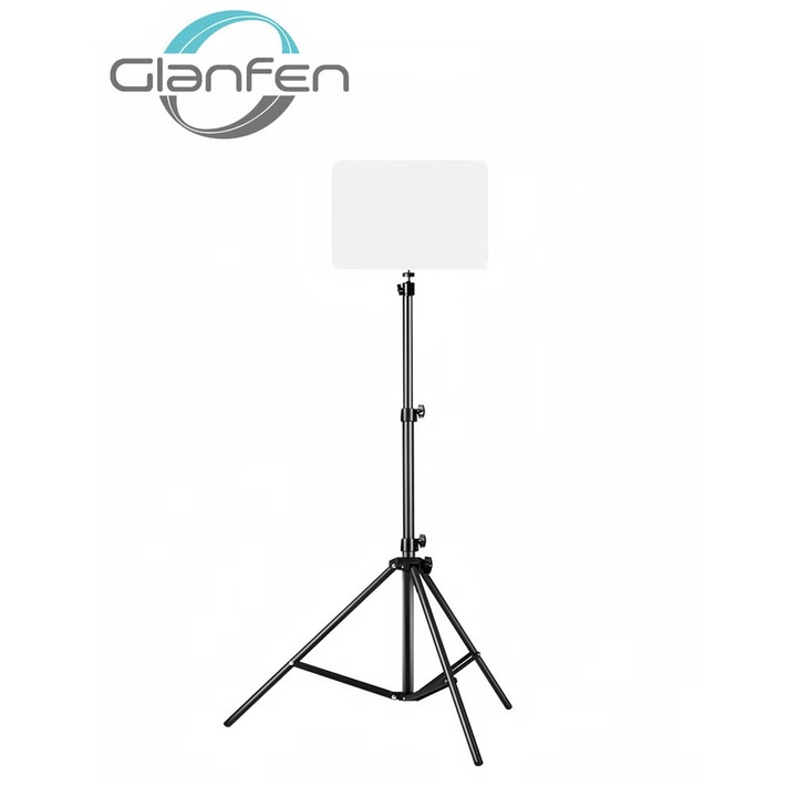Glanfen Kit iluminare video LED de 12 inch, lumina de studio foto 2700K-7500K 10W cu trepied si suport pentru telefon pentru inregistrare video, streaming de jocuri
