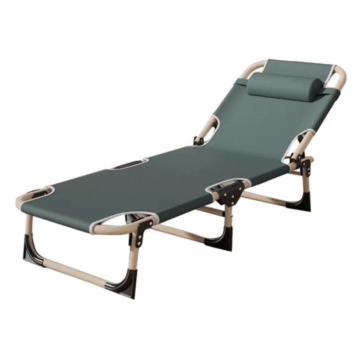 Sharpdo Pat de camping, Pliabil, Perna inclusa, pentru casa, plaja, gradina, 170 x 56 x 26cm, Gri