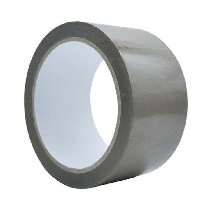 Banda adezivă marron 50mm x 66m, impermeabilă, pentru ambalare