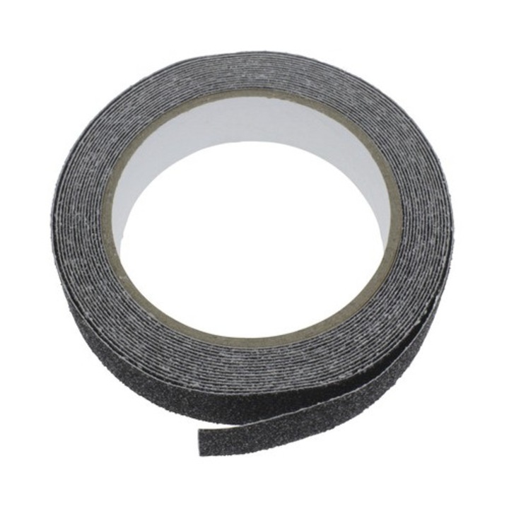 Banda anti-alunecare 25mm, 5m, neagră, autoadezivă