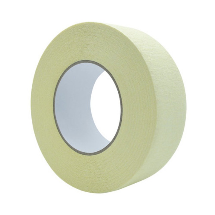 Banda adeziva din hartie creponata, 48 mm x 50 m, rezistenta la umiditate, utilizare interioara