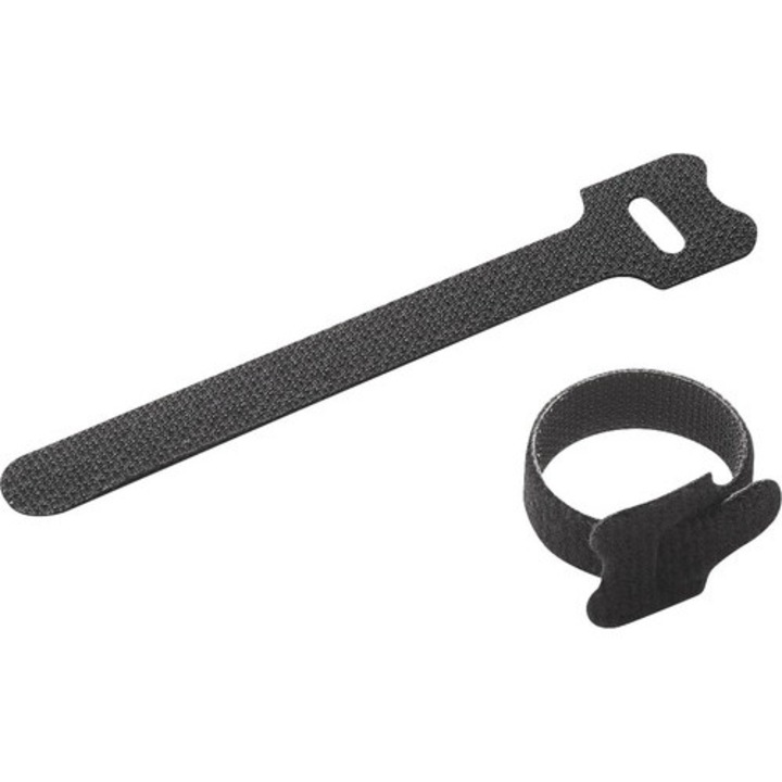 Organizator cabluri, Meister, set 100 bucăți, 2, 5mm x 100mm, negru