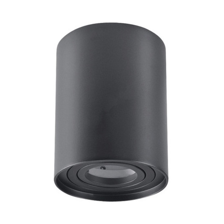 Spot aplicat Starke GU10, negru mat, 125x96x96mm, max. 8W