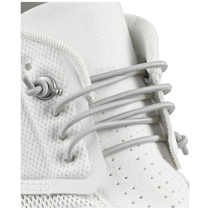 Endoto Sireturi for ON Cloud 5 & 6 Sneakers, elastice fara legare Sireturi de inlocuire Sireturi (Silver, 18 inch)