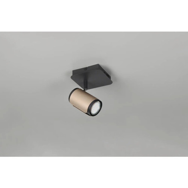 Spot aplicat Gillian, metal, negru, 10W, 120mm