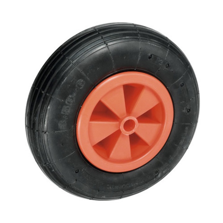 Roata pneumatica cu janta din plastic Tarrox Ø340x100 mm, butuc Ø20x75 mm