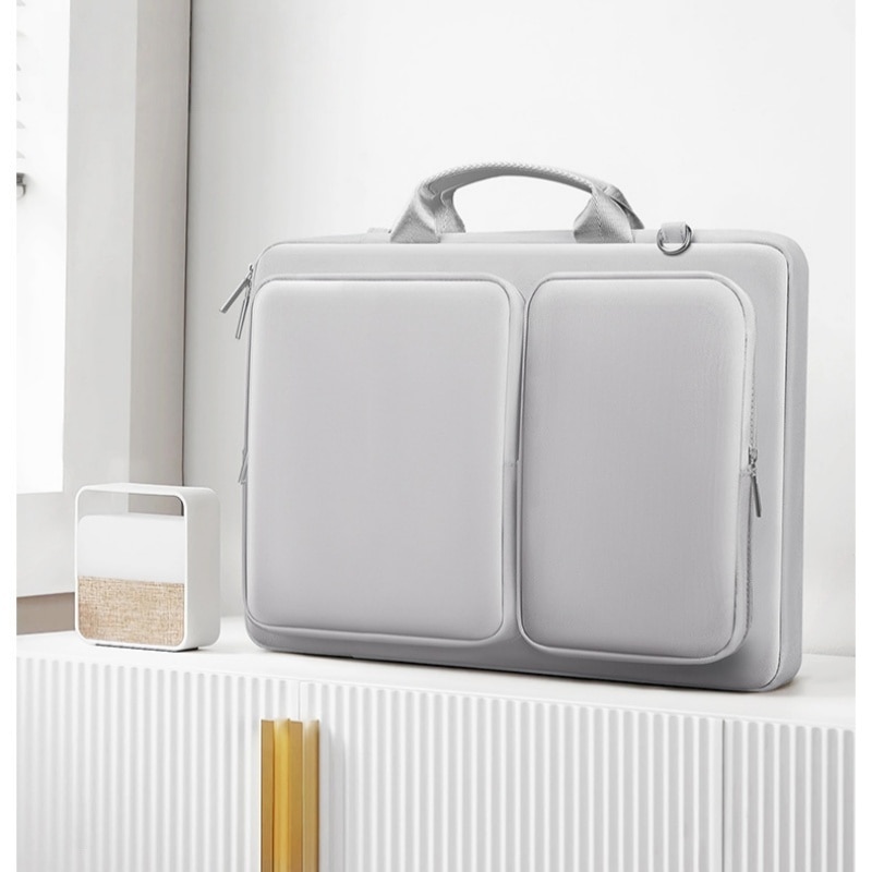 Geanta laptop, 15, 6 inci, impermeabila, durabila, respirabila, eleganta, 43x32x3 cm, gri