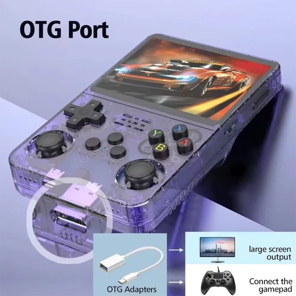 Consola de jocuri portabila retro R36S cu sistem de operare Linux
