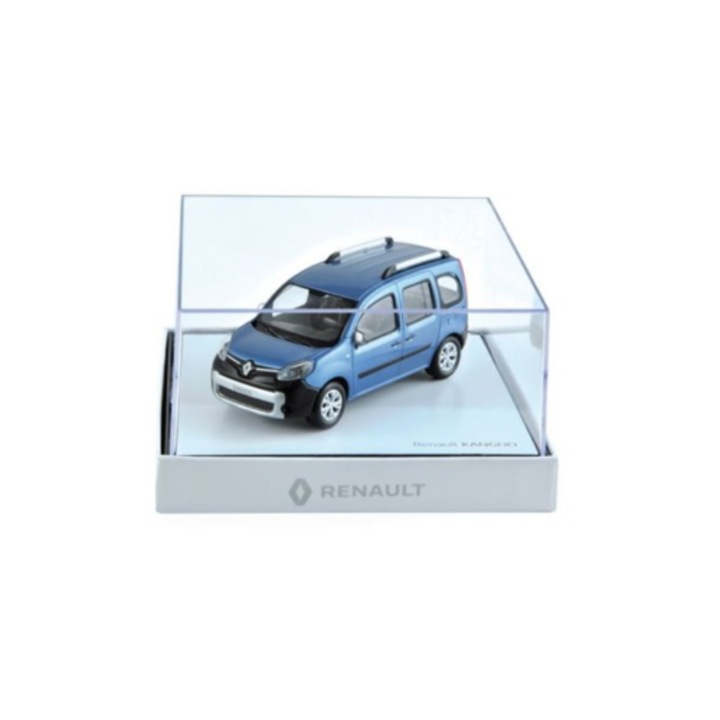 Macheta Renault Kangoo bleu cu vitrina plexiglass - 1/43 Norev