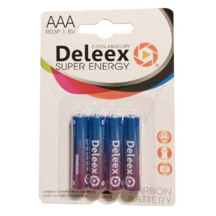 Set 4 baterii AAA, Deleex