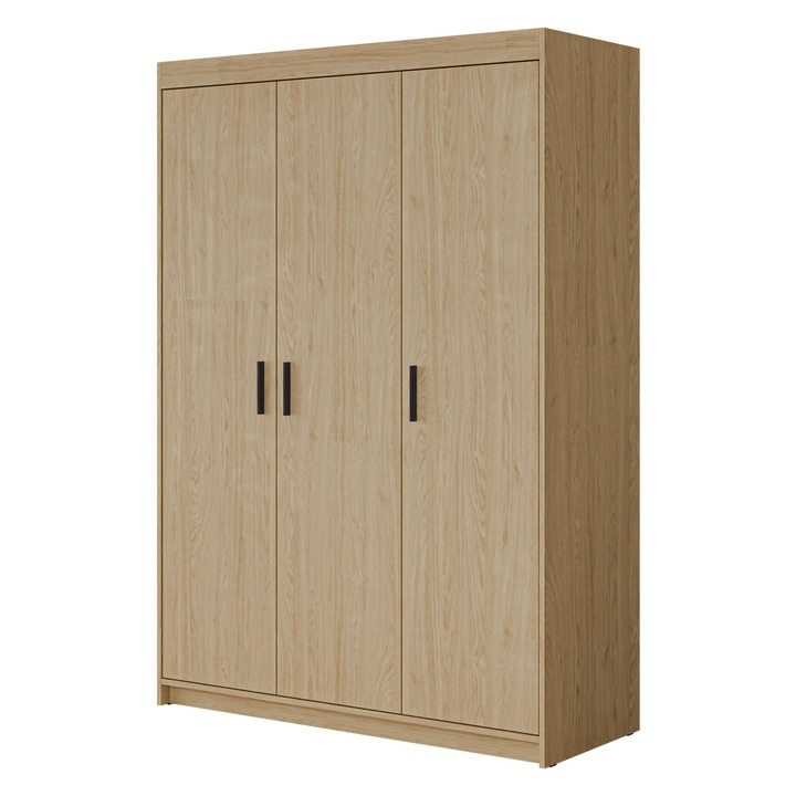 Dulap Melen 3D, MIRJAN 24, stejar uleiat, 53x133x191 cm