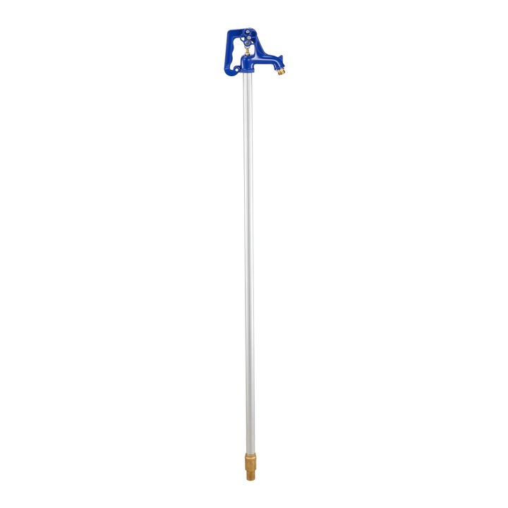 Hidrant de curte rezistent la inghet, Robinet exterior, Inaltime 159, 5 cm, Adancime ingropare 91, 44 cm, Conexiune G 3/4, Fara plumb, Maner tip parghie si roata