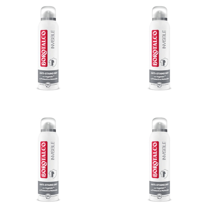 4 db-os Borotalco Invisible izzadásgátló spray 150ml szett