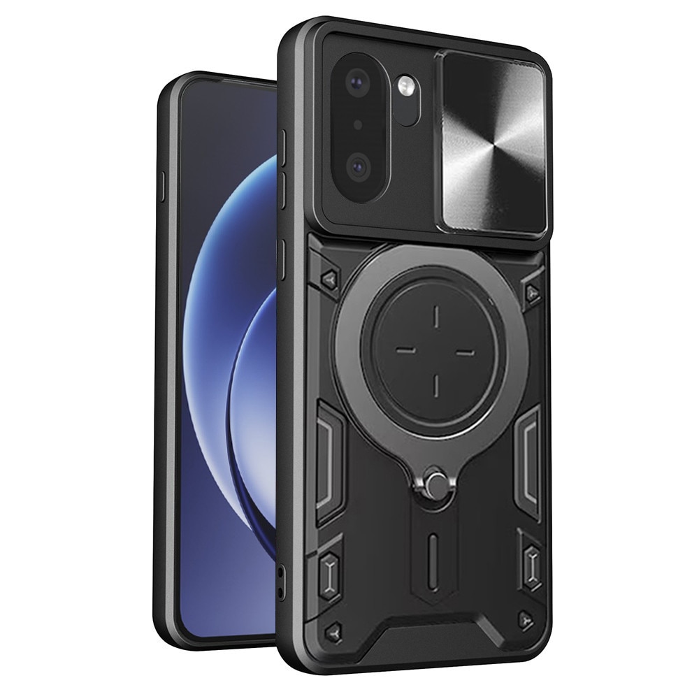 Husa pentru OnePlus 15R, SKYDDAR INNOVATION, CamGuard Pro, Inel Magnetic, Protectie Camera, set cu sticker, Negru