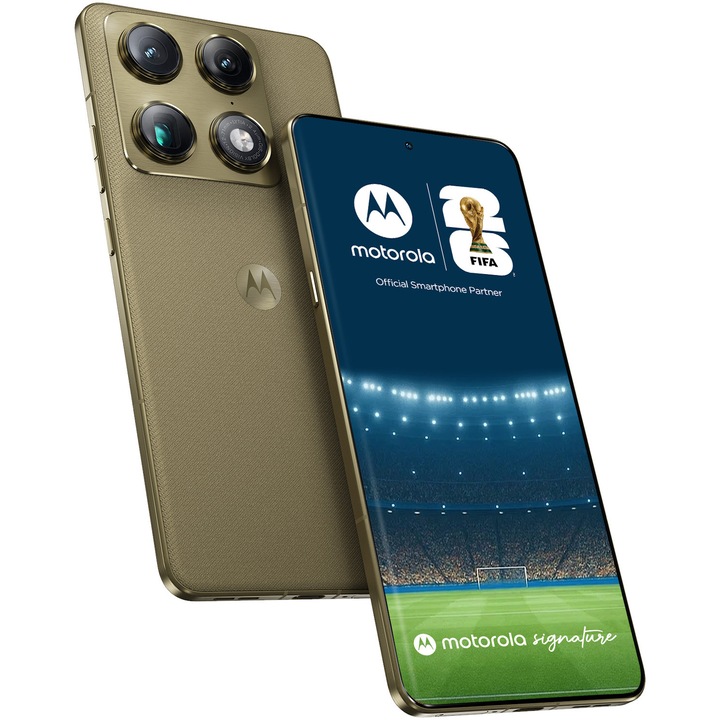 Telefon mobil Motorola Signature, 512GB, 16GB RAM, 5G, Martini Olive