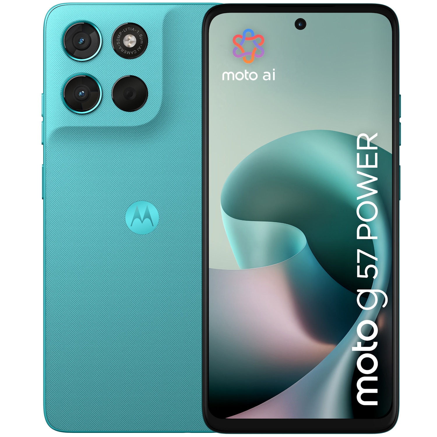 Telefon mobil Motorola G57 Power, Dual SIM, 256GB, 12GB RAM, 5G, Pantone Fluidity