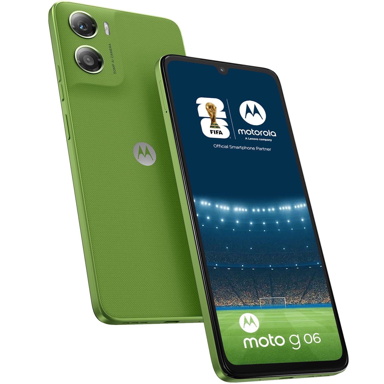 Telefon mobil Motorola g06, Dual SIM, 256GB, 4GB RAM, Tendril Green