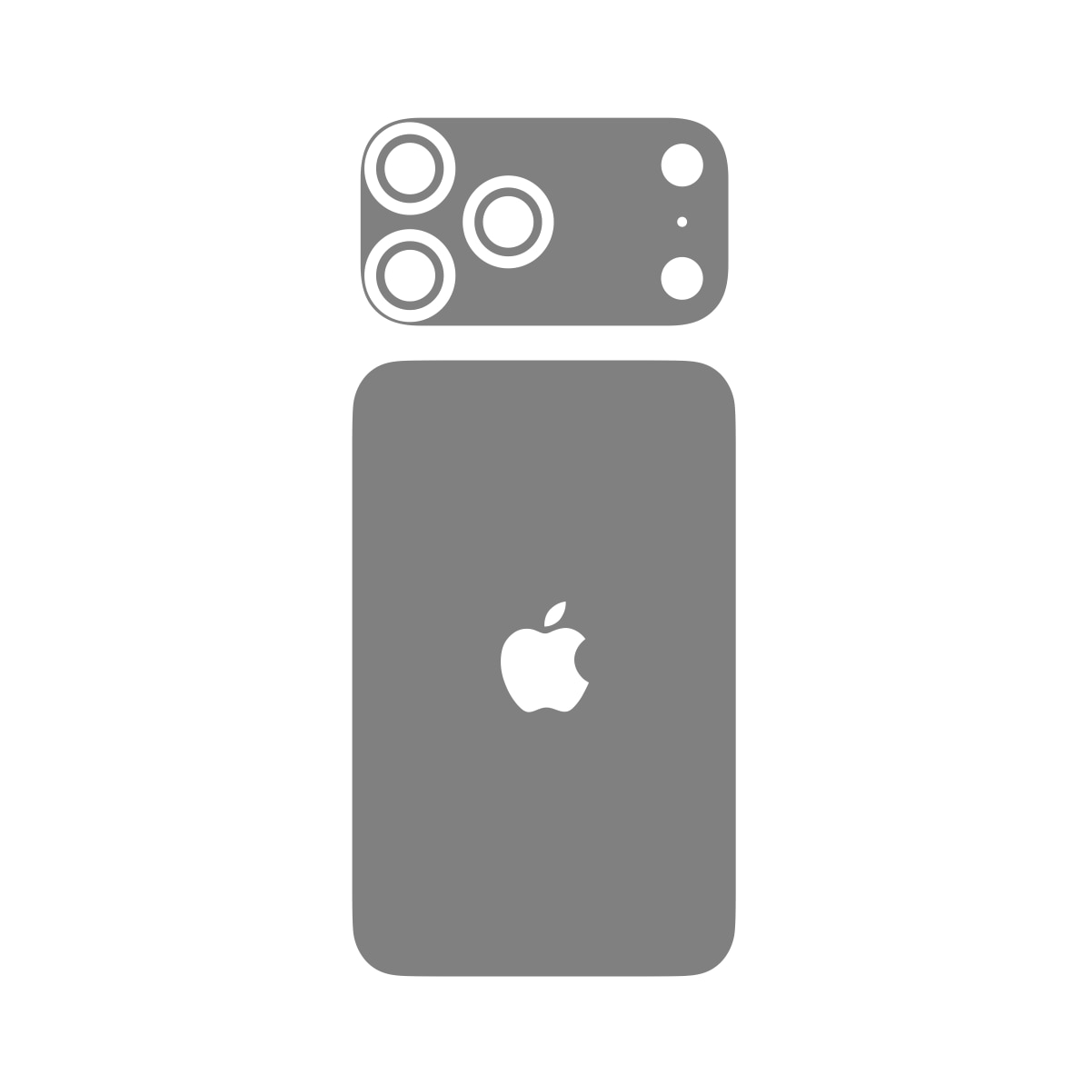 Folie iSkinz pentru Apple iPhone 17 Pro - Carbon Transparent, Simple Cut, Skin Adeziv Full Cover, Protectie Carcasa Spate si Laterale