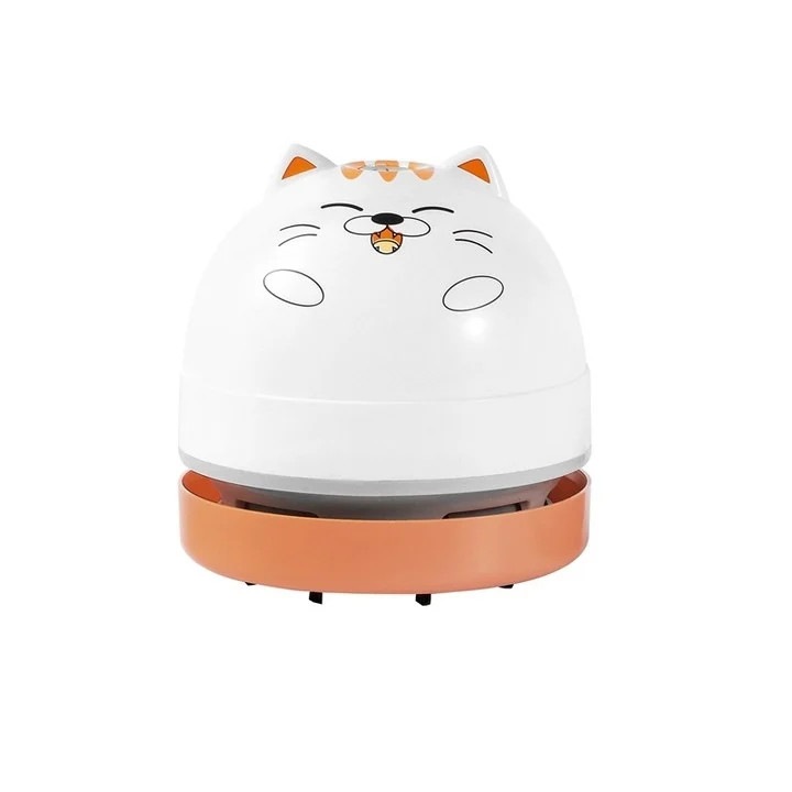 Aspirator mini, de birou, uportabil, zgomot redus, pisica