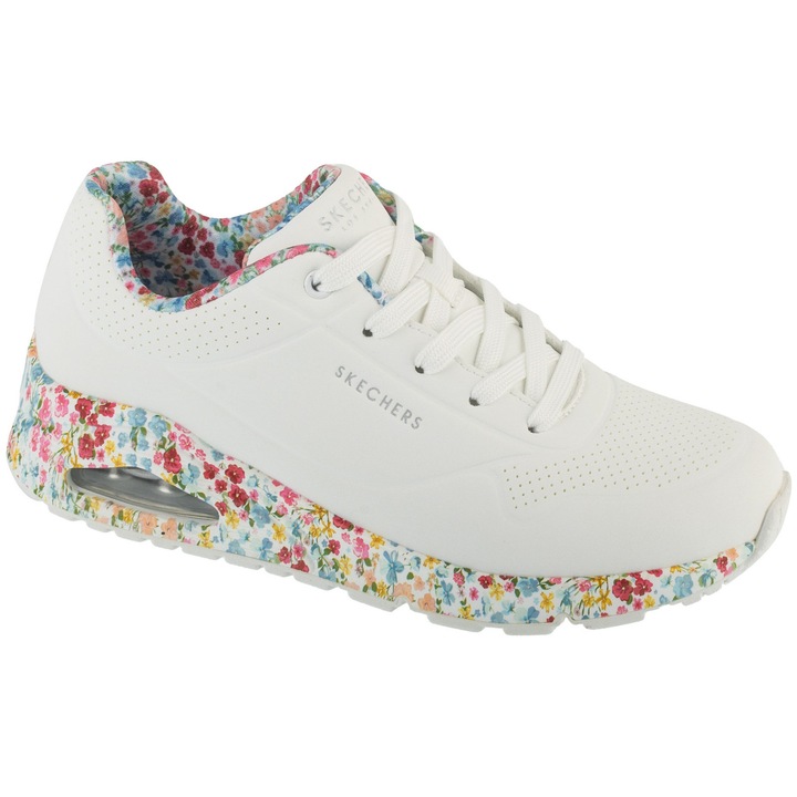 Pantofi sport, Skechers Uno - Majestic Garden 155583-WMLT, Alb, 37 EU