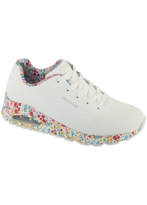 Pantofi sport, Skechers Uno - Majestic Garden 155583-WMLT, Alb, 37 EU