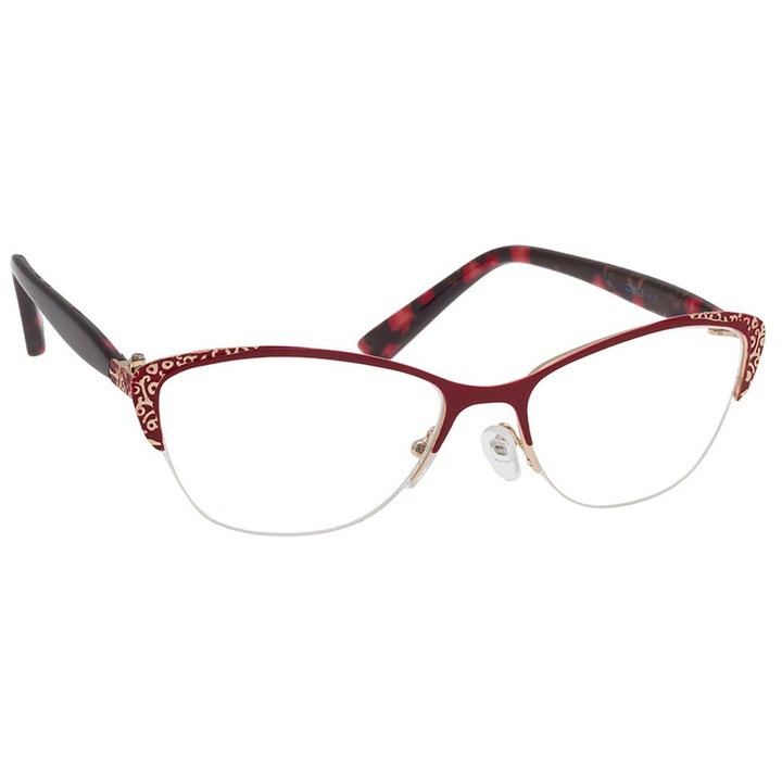 Ochelari de citit Correct+, +2.00 dioptrii, hipermetropie, culoare plastic, pentru femei