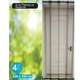 Plasa anti ţânţari pentru uşă, 100x220cm, neagră, set 4 piese