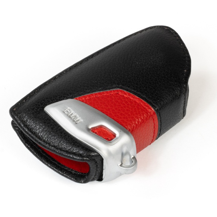 Fém és szilikon BMW Pilot tok medállal - Szín: Gunmetal