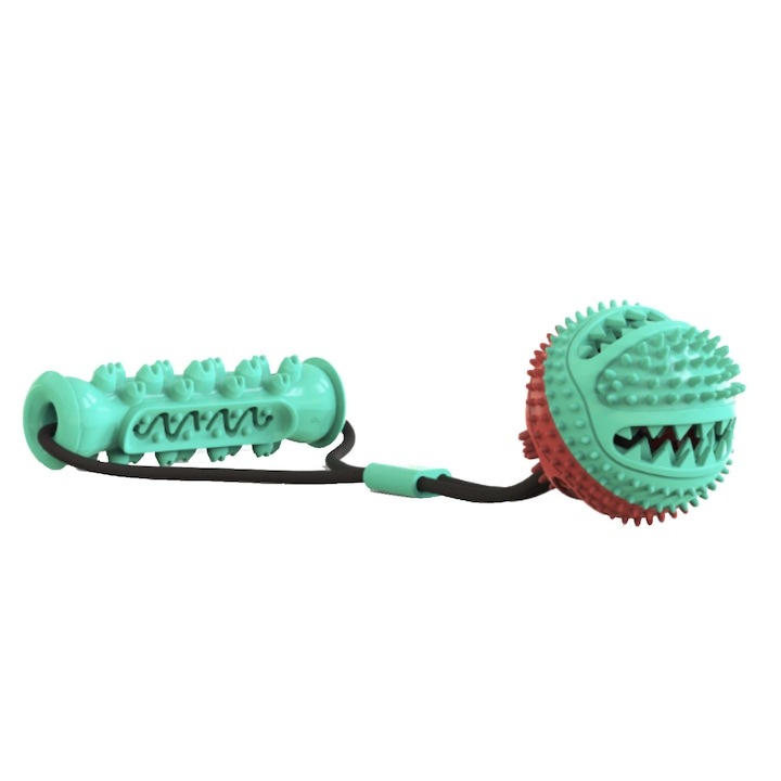 Умна играчка за дърпане на кучешко лакомство с топка