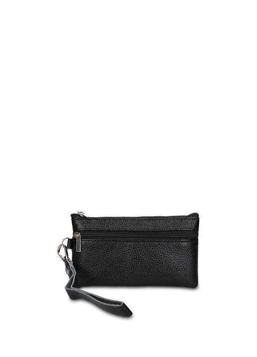 Chiara Ferretti, Portmoneu din piele cu bareta detasabila pentru incheietura Seraphina Nova, Negru