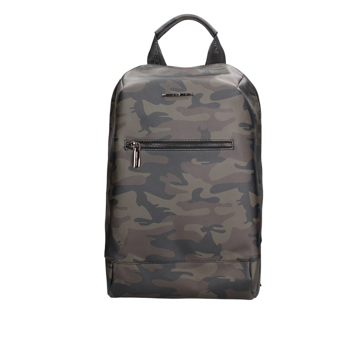 MOMO DESIGN, Rucsac din piele ecologica Erevan, Kaki