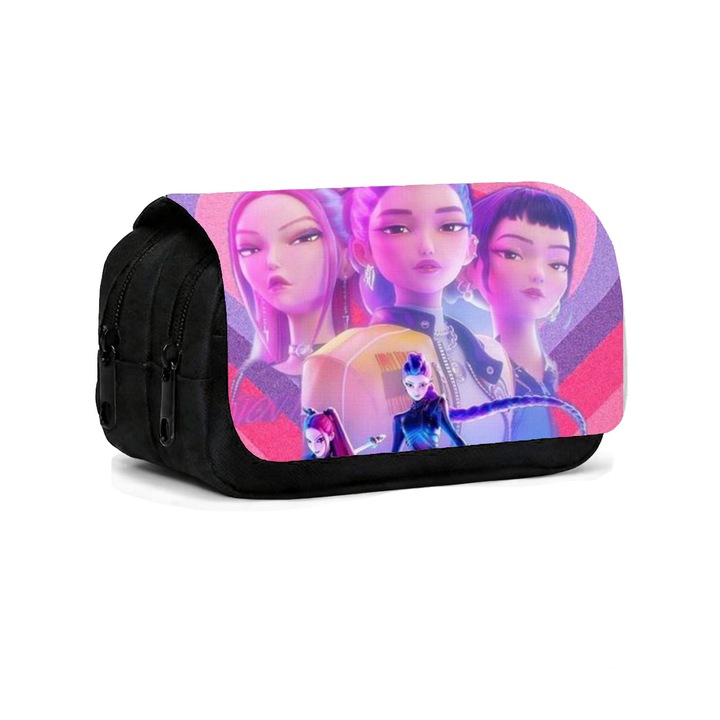 Несесер, голям капацитет, дизайн с две отделения, многоцветен, 27x10x5см