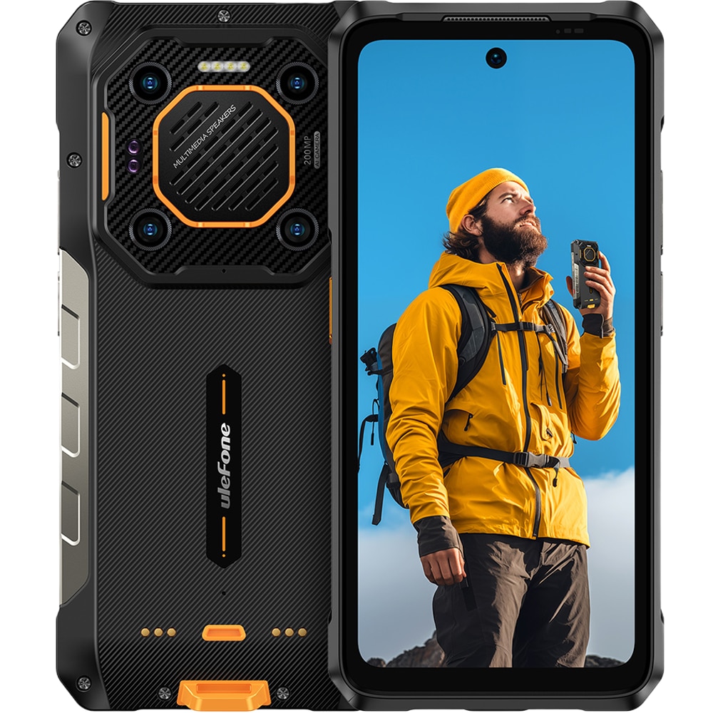 Telefon mobil Ulefone Armor 26 Ultra, 5G, Dual SIM, 6.78-inch 120Hz IPS, Octa-Core Dimensity 8020, 12GB RAM / 512GB, NFC, 15600mAh, 120W, IP68/IP69K, Android 13