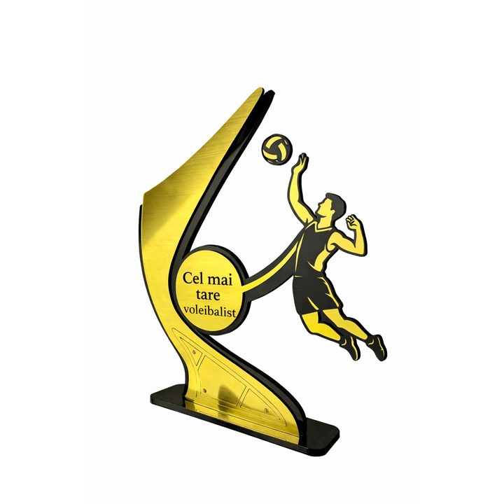 Trofeu sportiv VOLEI barbat, calitate premium, cel mai tare voleibalist, inaltime 25 cm