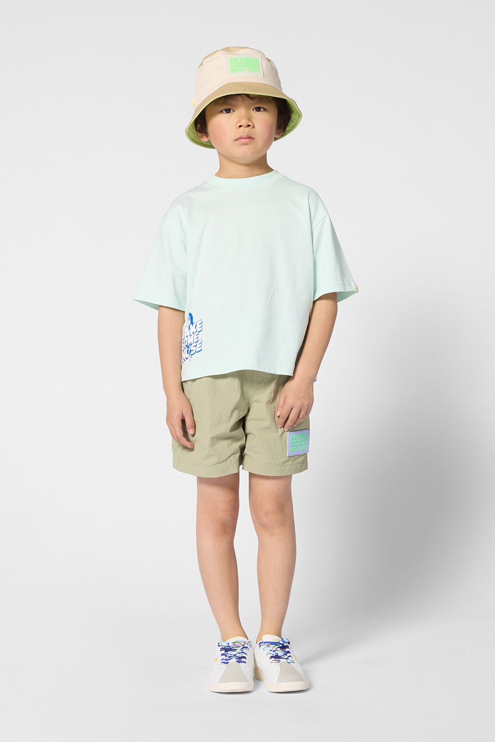 Billieblush, Tricou lejer cu imprimeu grafic si text, Verde pal, 150 CM