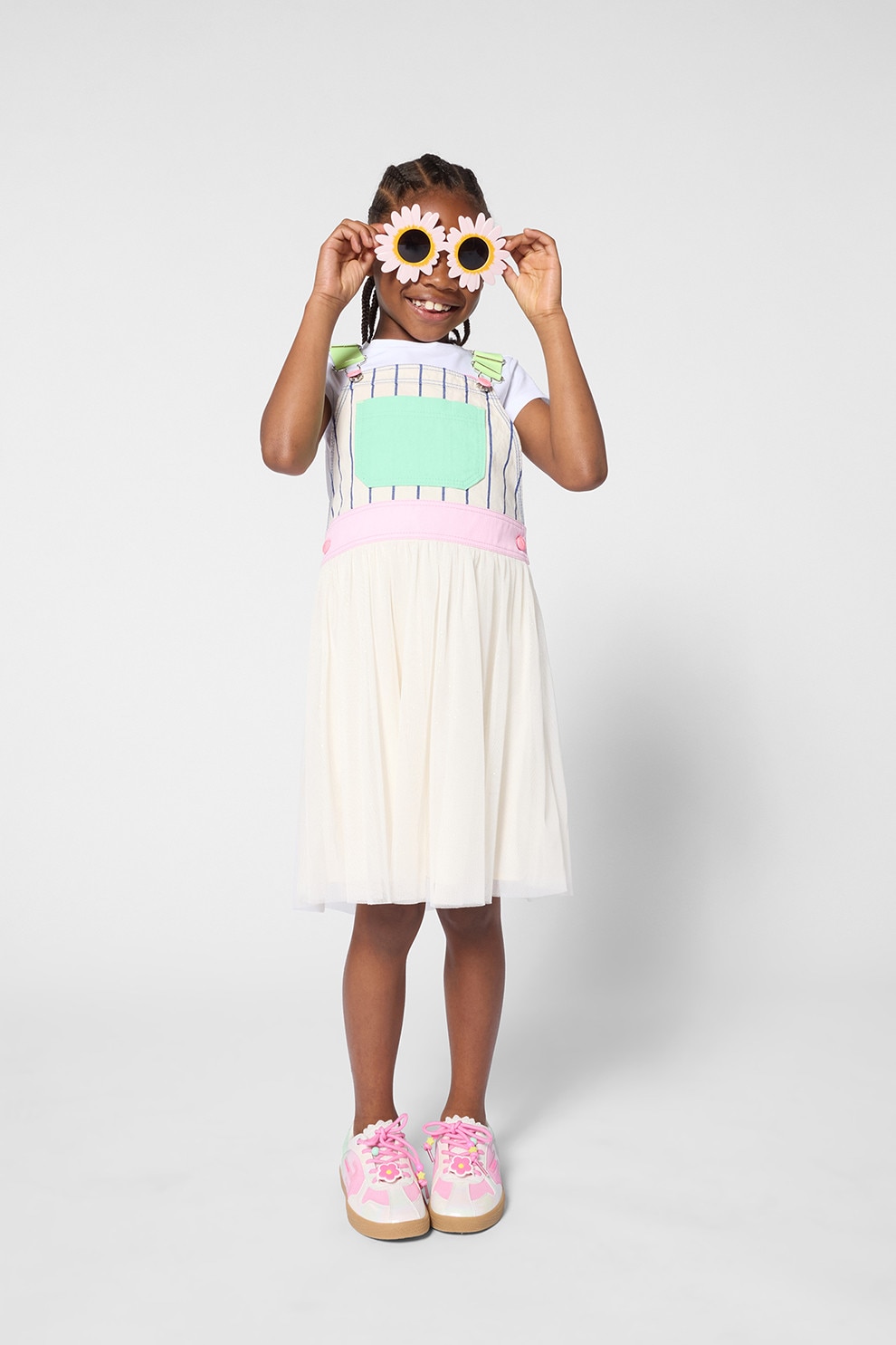 Billieblush, Tricou de bumbac cu paiete, Galben, Alb murdar, 126 CM