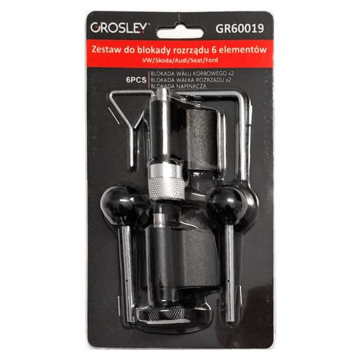 Set de fixare curea de distribuție GROSLEY 6 piese - Pentru mașini din grupul VAG