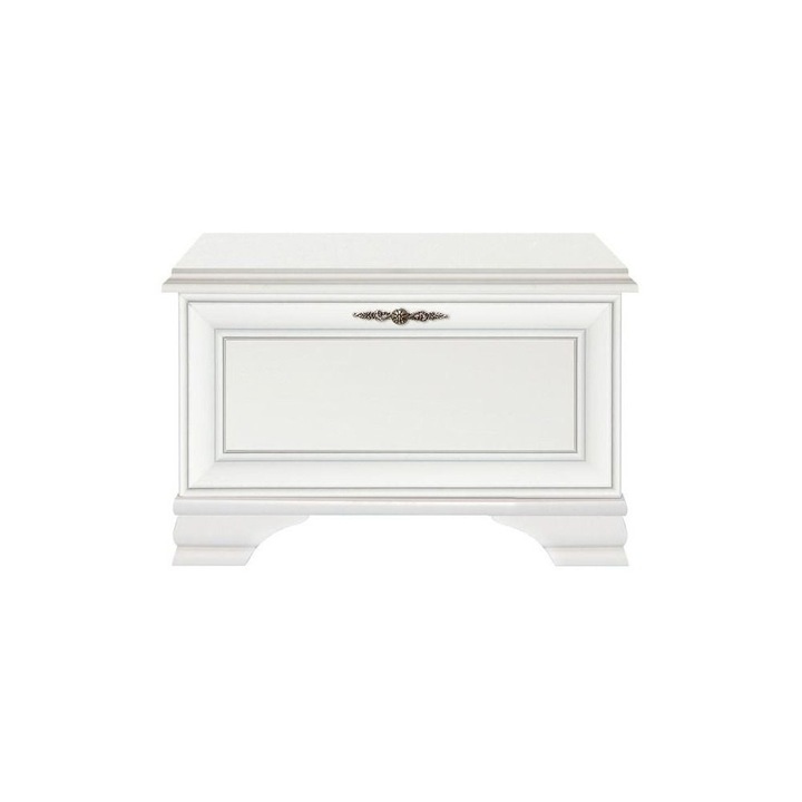 Pantofar DacEnergy©, confectionat din DTD laminat, cu manere elegante, 80 x 35 x 50 cm, culoare alb alpin