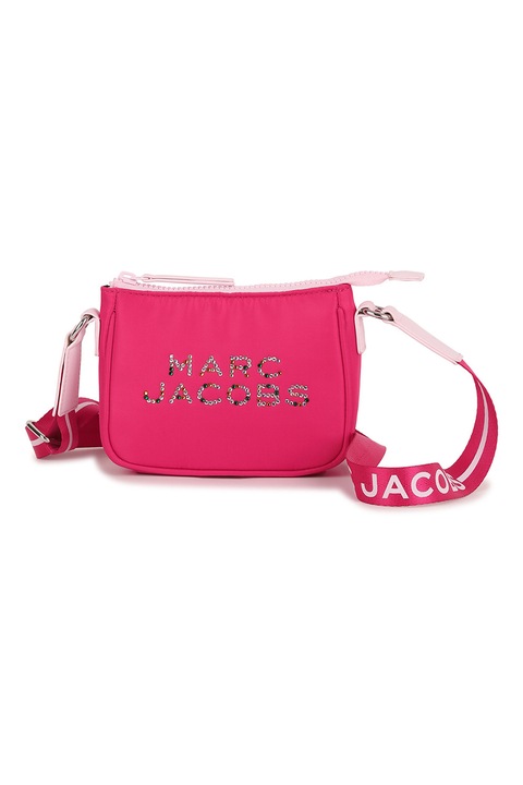 Marc Jacobs, Чанта през рамо с лого от декоративни камъни, Розово