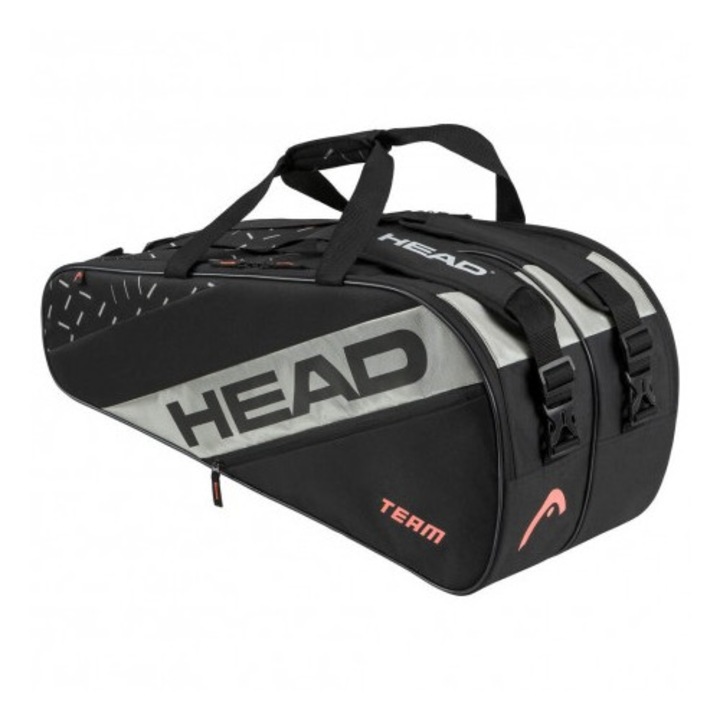 Чанта за тенис ракети Head Team L BKCC 9 R, черно/сиво