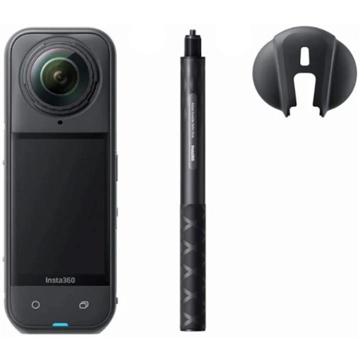 Спортна видеокамера Insta360 X5, 8K, Snowboard Bundle
