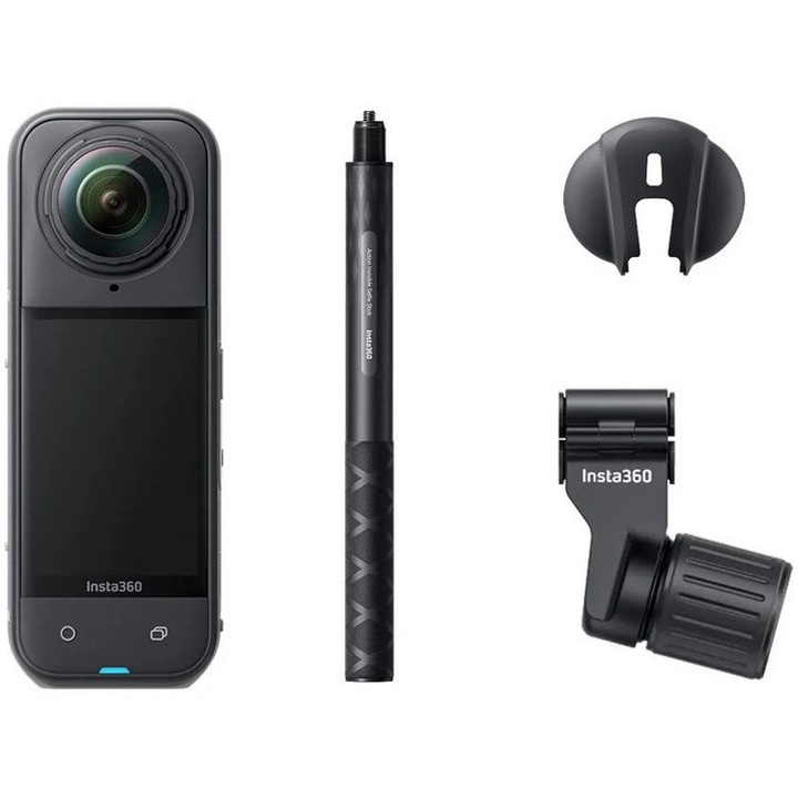 Спортна видеокамера Insta360 X5, 8K, Ski Bundle