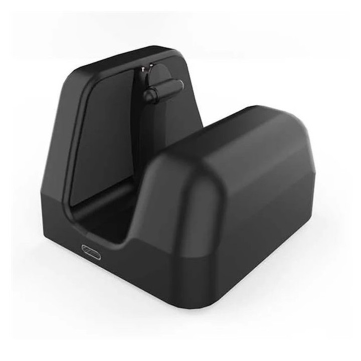 Gigapack asztali töltő állvány, type-c aljzat, gyorstöltés + 50cm type-c - type-c kábel, ray ban meta wayfarer töltő, fekete, bulk