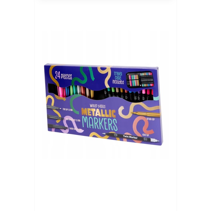 Set markere CARDSPLITTER, Multicolor, 24 buc