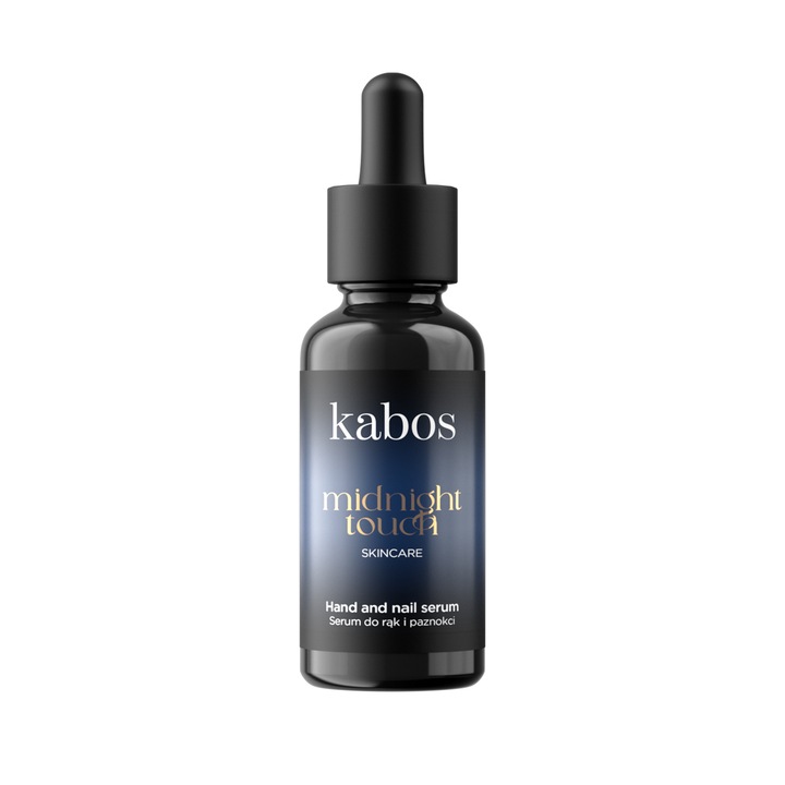 Серум за ръце и нокти, Kabos Midnight Touch 30 ml, Kabos, олио за кожички и възстановяване на ноктите, естествена хидратираща и успокояваща грижа, бързо абсорбиране