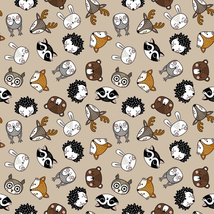 Детски стикер, модел на диви животни, многоцветен, 45смx15м, Venilia